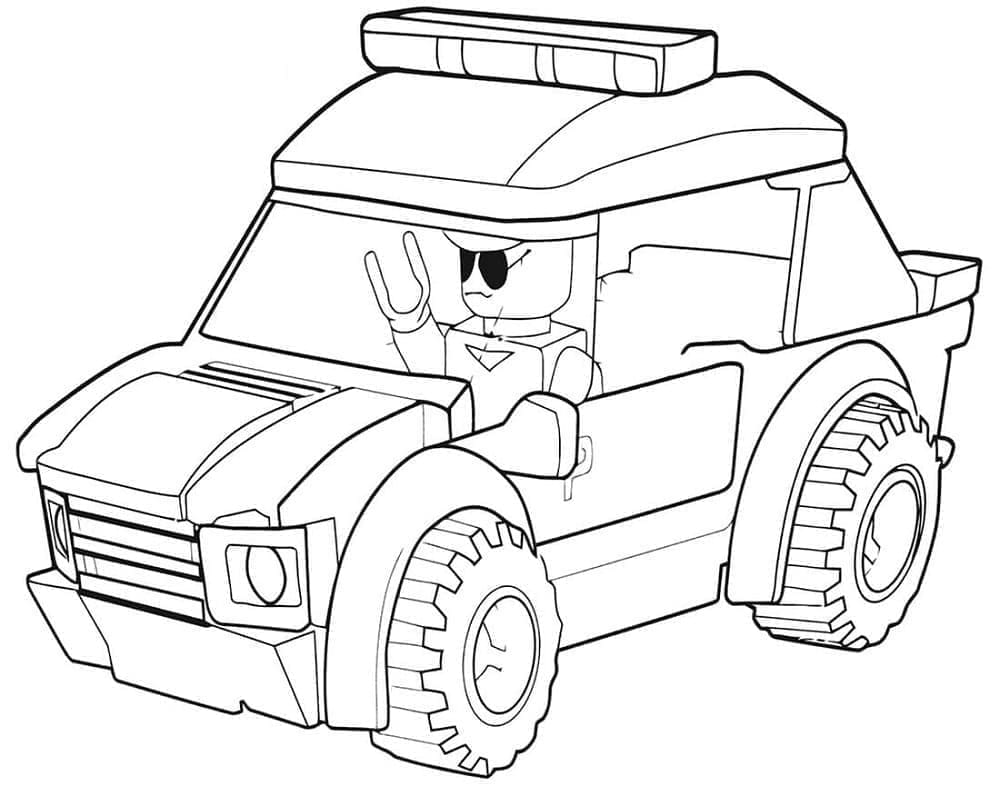 Lego City politibil fargelegging