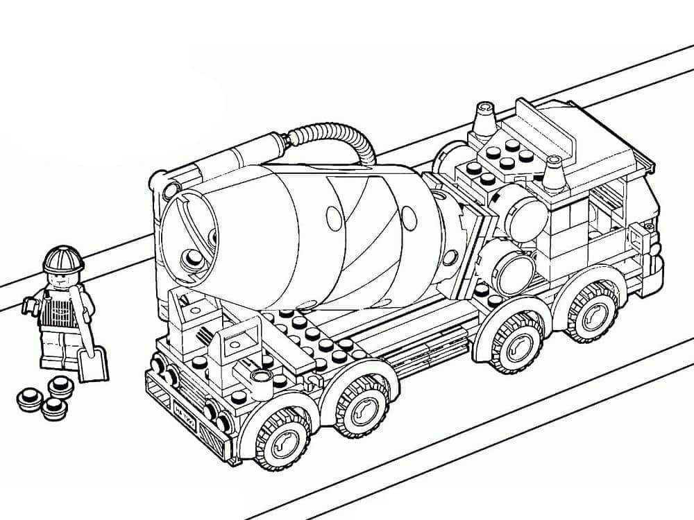 Lego City sementbil fargelegging