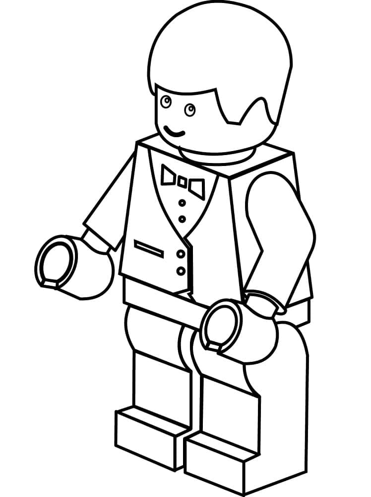 Lego kelner fargelegging