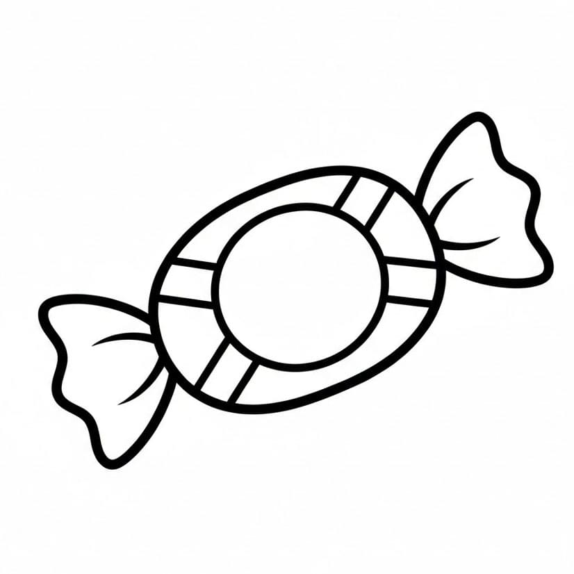 Lite Innpakket Sukkertøy fargelegging