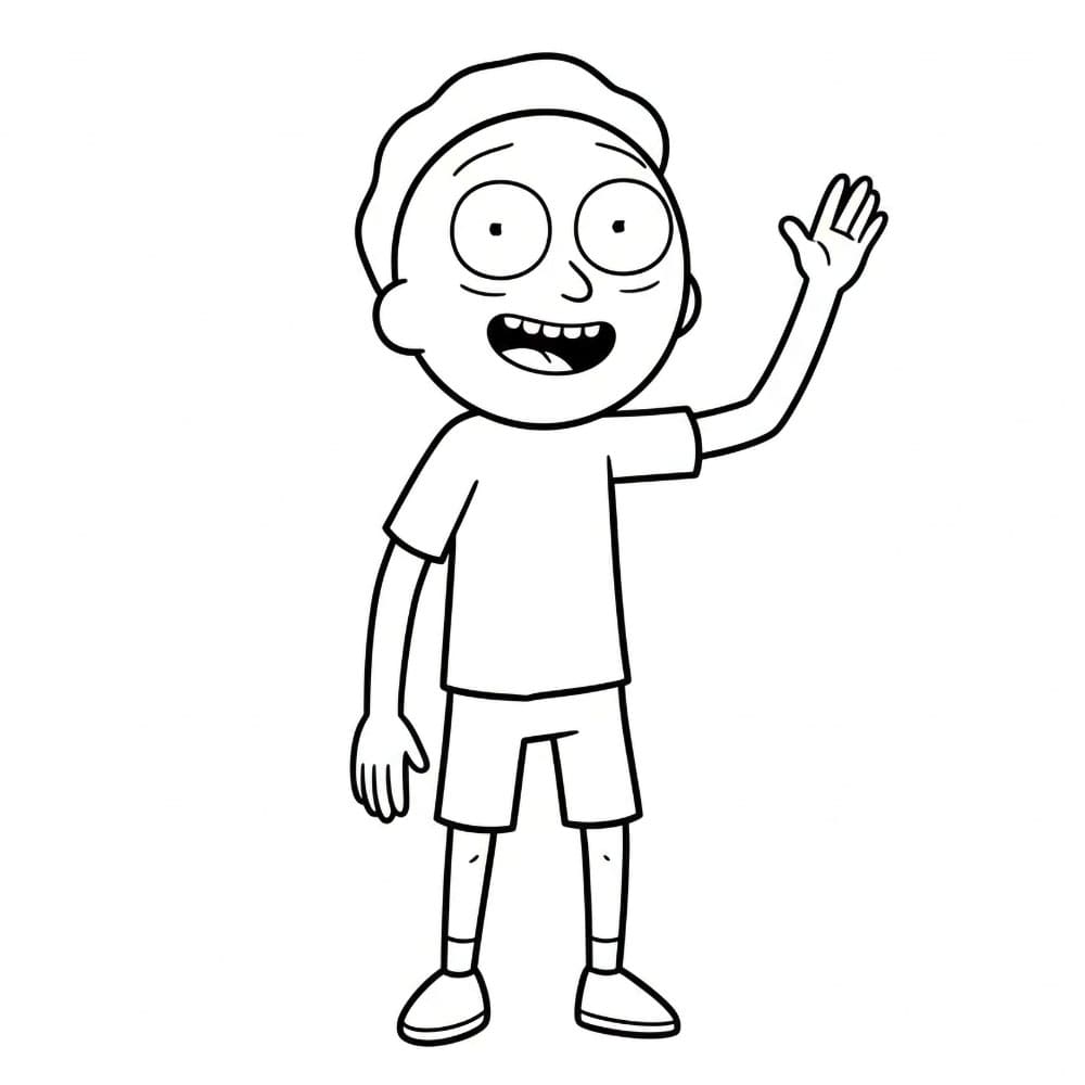 Morty vinker fargelegging