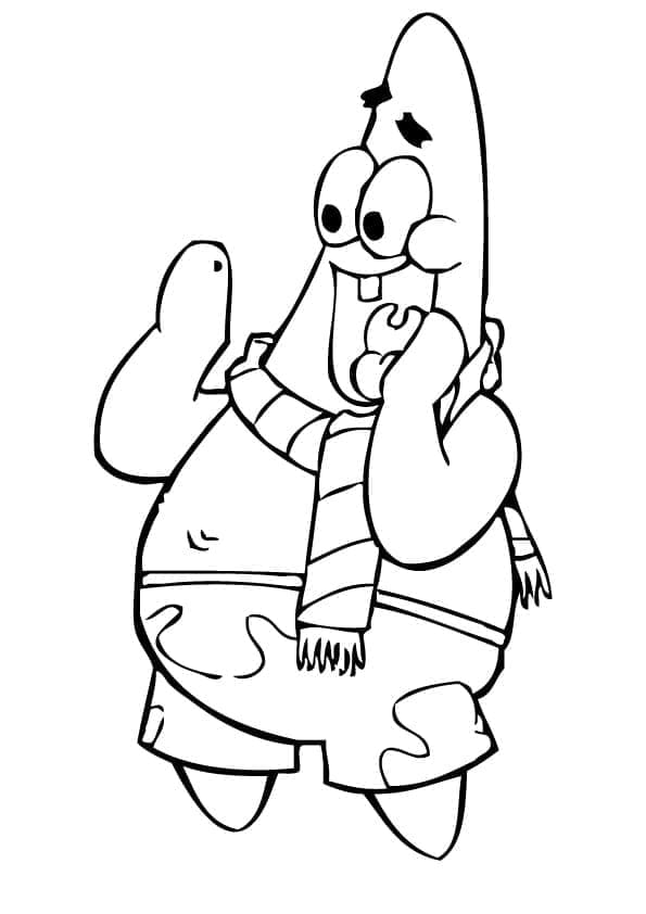 Patrick Stjerne bilde fargelegging