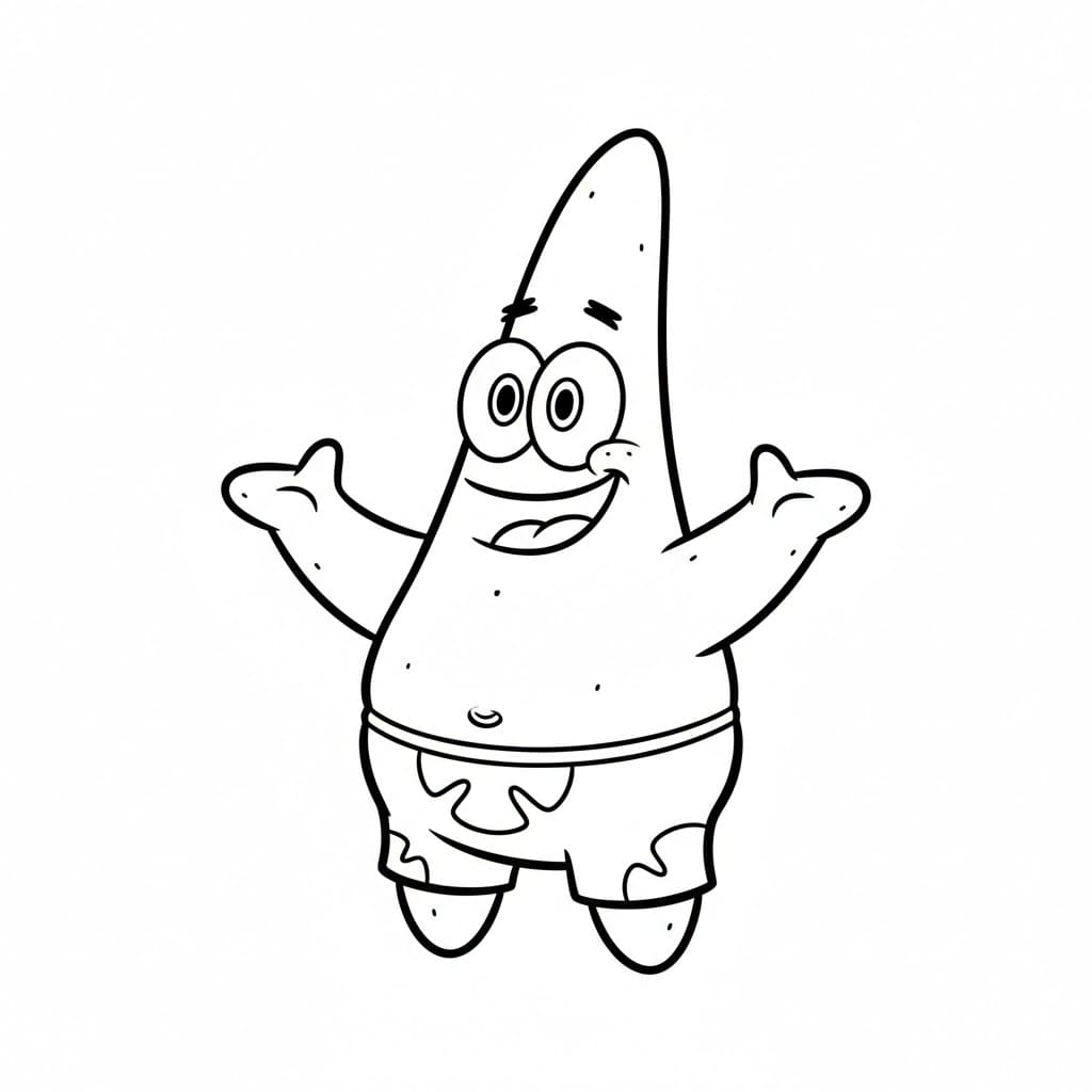 Patrick Stjerne står fargelegging