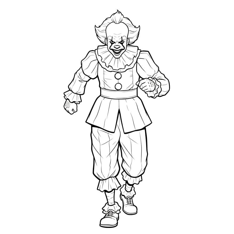 Pennywise går sakte fargelegging