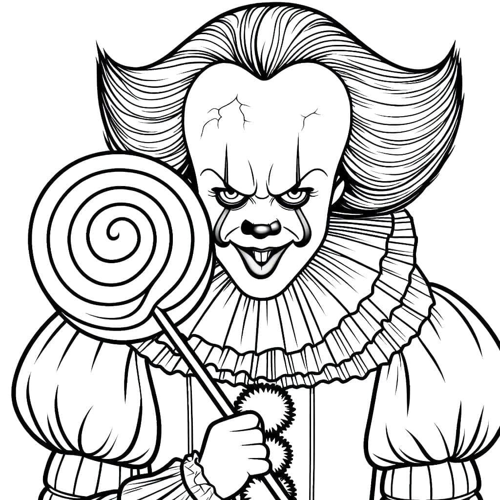 Pennywise holder godteri fargelegging