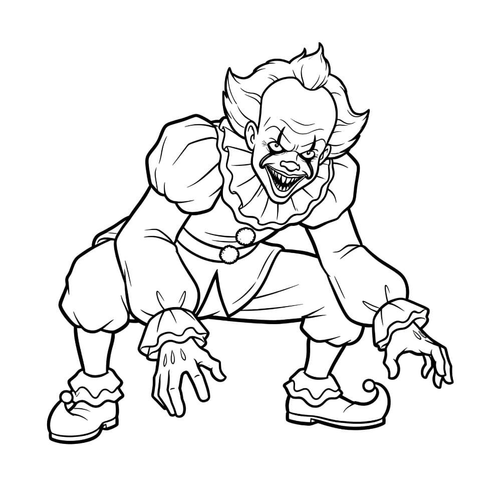 Pennywise huker seg fargelegging