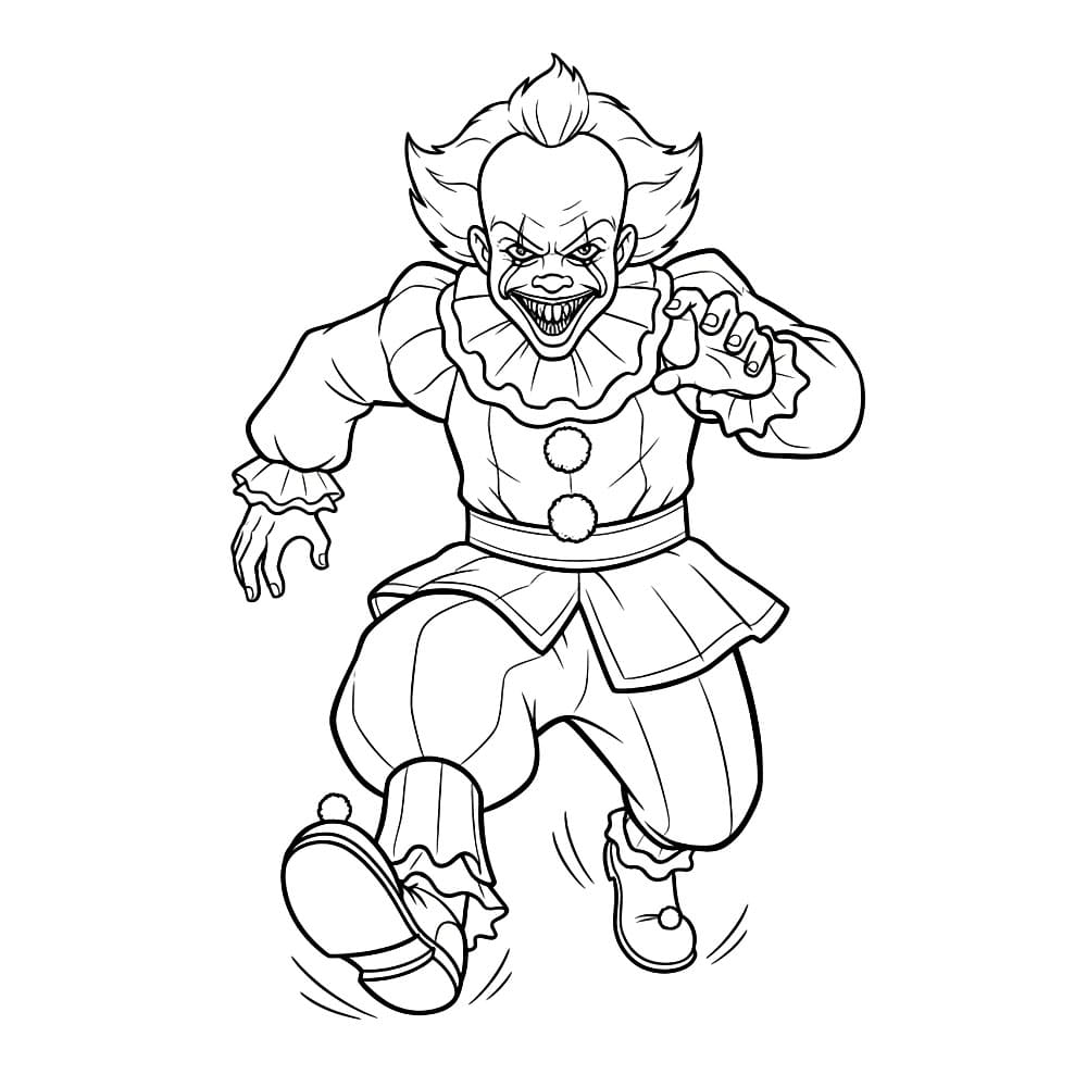 Pennywise løper fargelegging