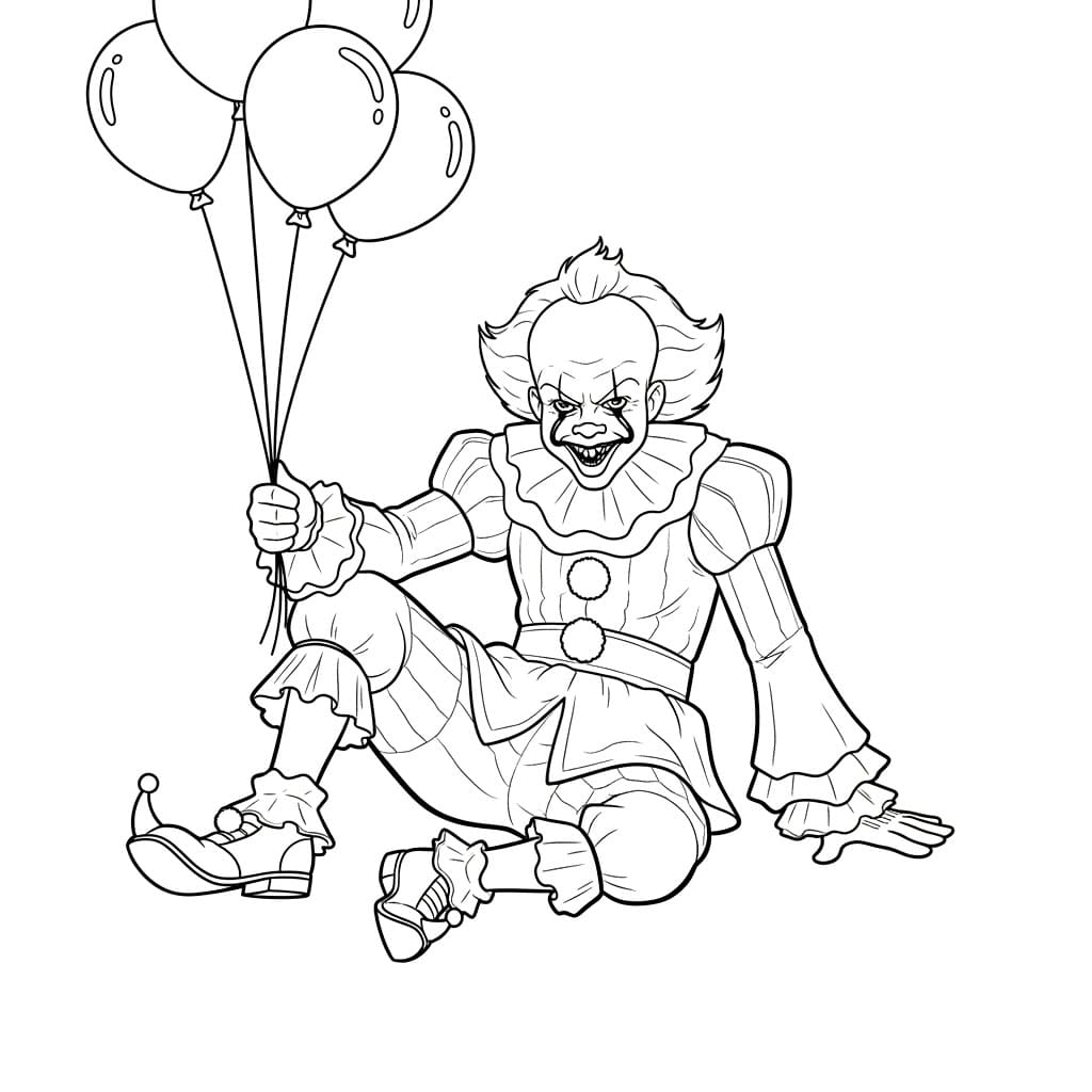 Pennywise sitter fargelegging