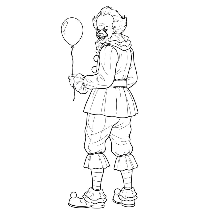 Pennywise snur seg bakover fargelegging