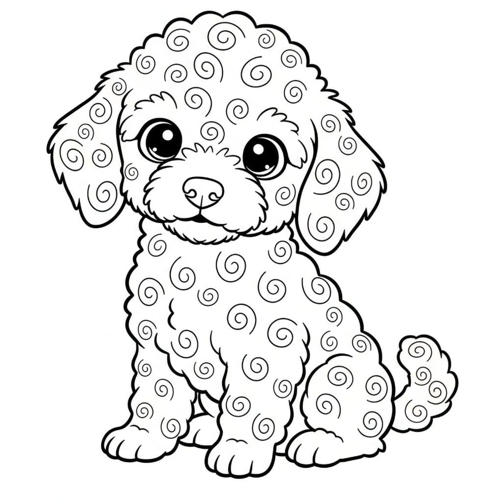 Puddelvalp fargelegging