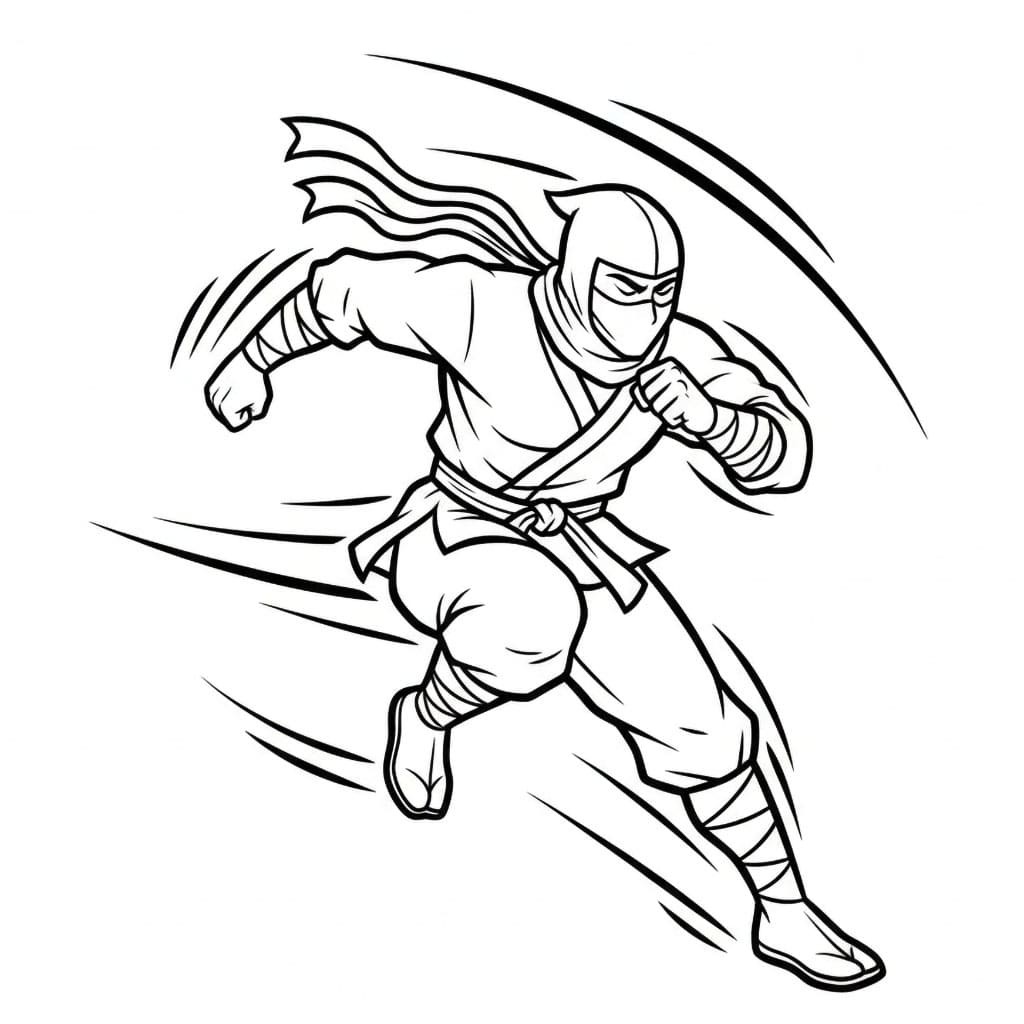 Rask ninja fargelegging