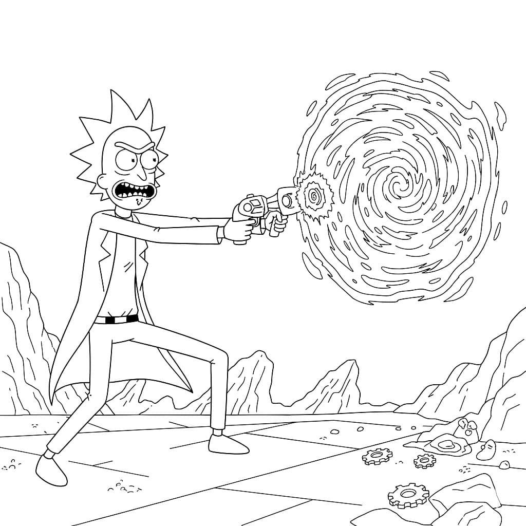 Rick bruker portalpistolen fargelegging