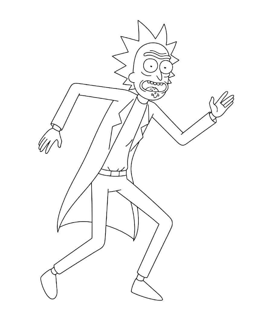 Rick løper fargelegging