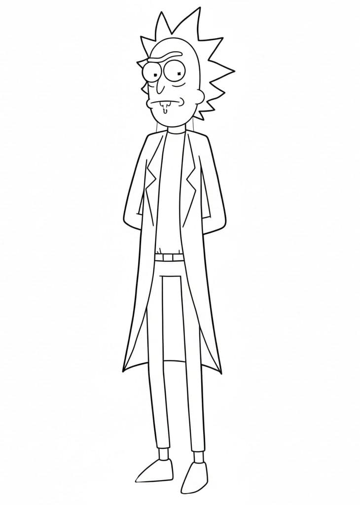 Rick står fargelegging