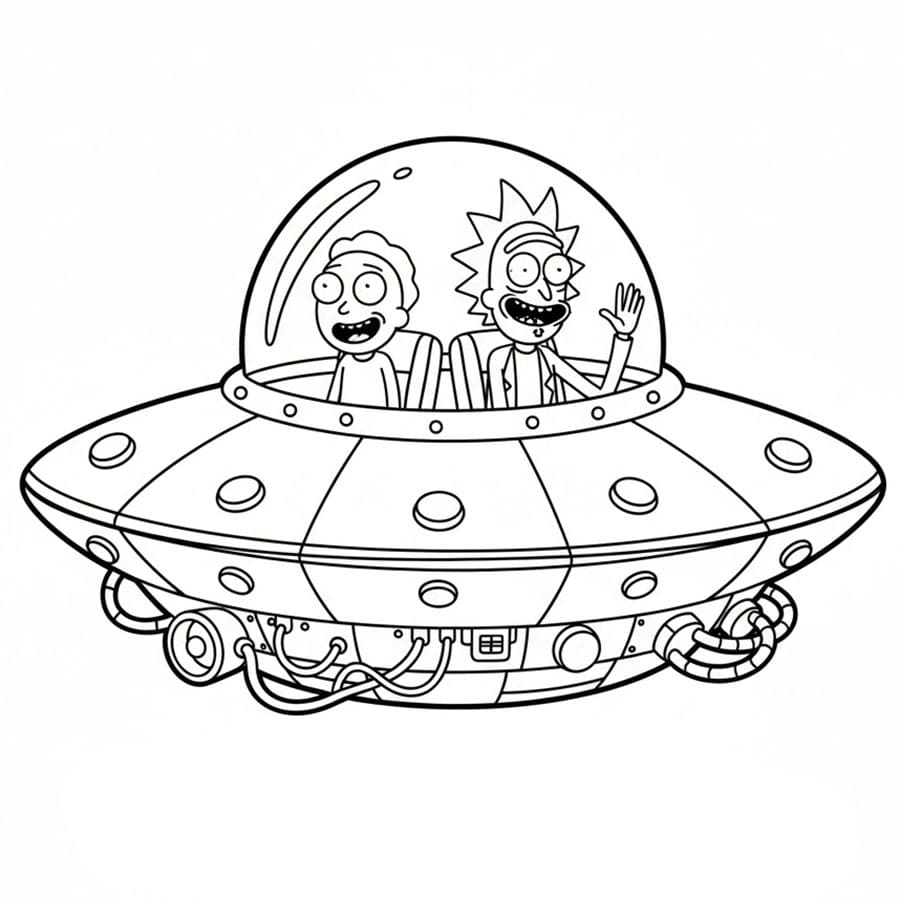 Ricks romskip fargelegging