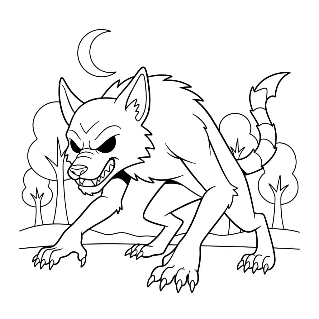 Rovdyr Varulv fargelegging