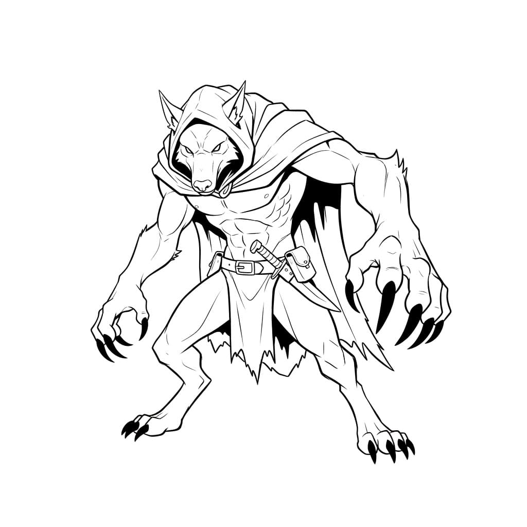 Rovklør Varulv fargelegging