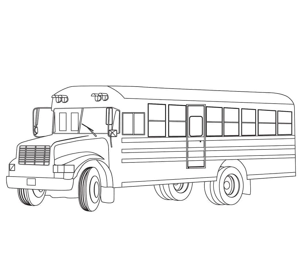 Skolebussen fargelegging