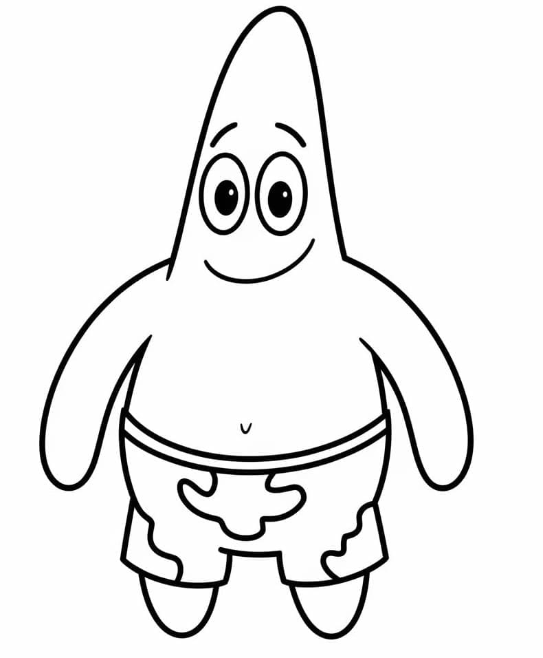 Smilende Patrick Stjerne fargelegging