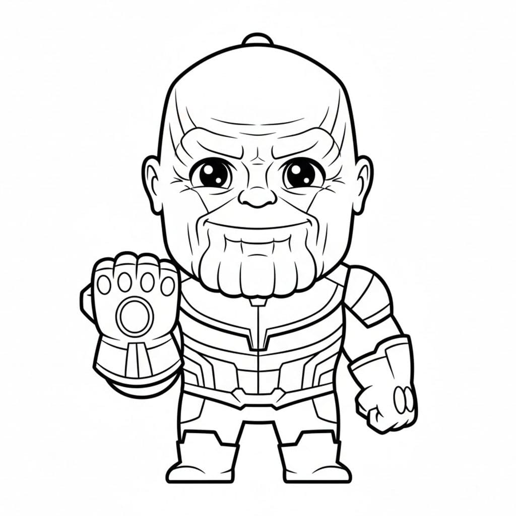 Søt Thanos fargelegging