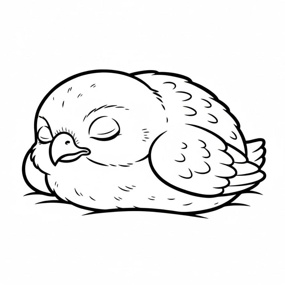 Sovende haukunge fargelegging