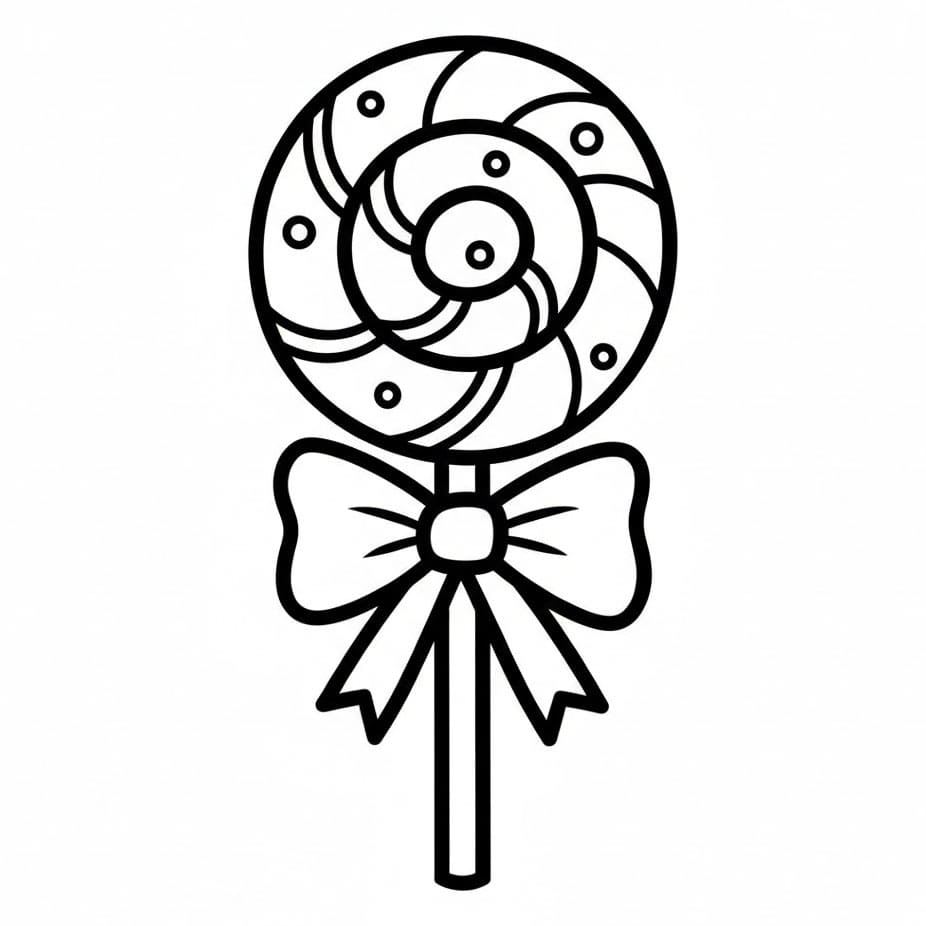 Stort Sukkertøy fargelegging