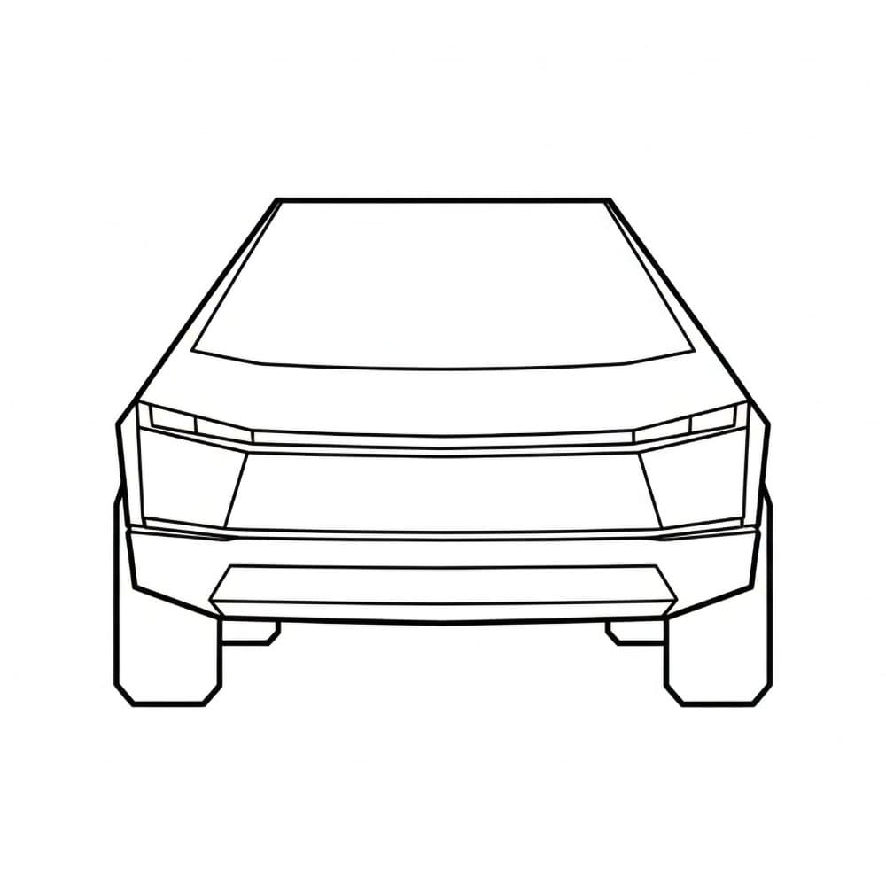 Tesla forfra fargelegging