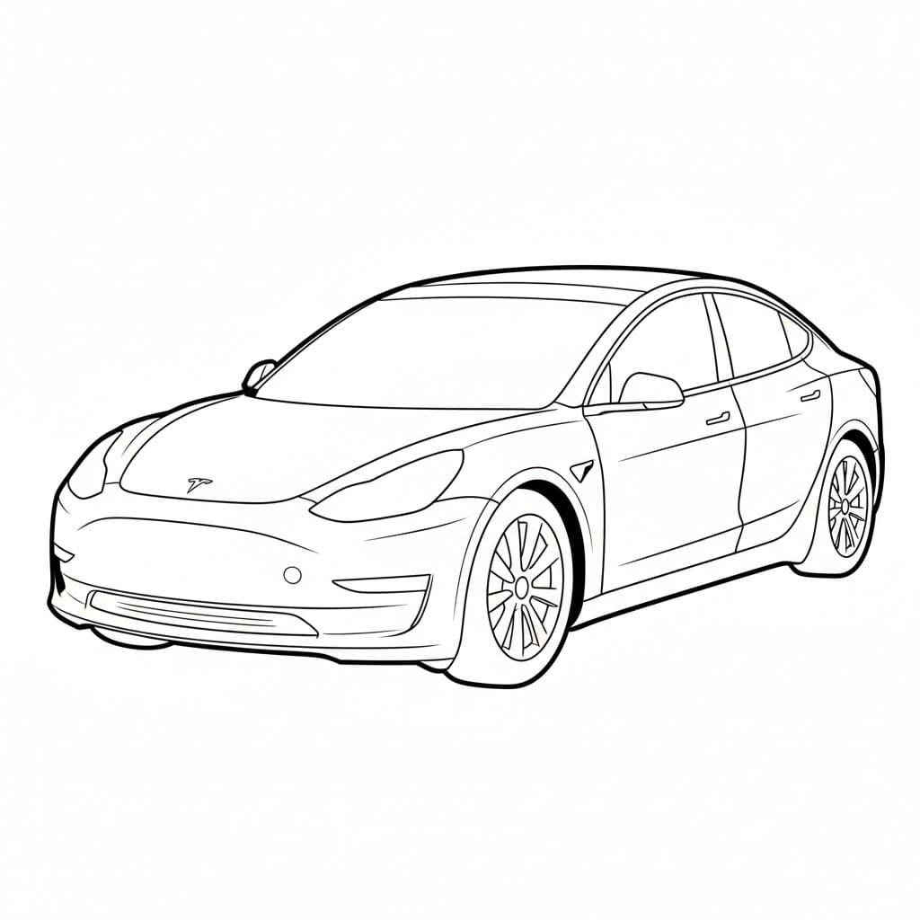 Tesla Model 3 fargelegging