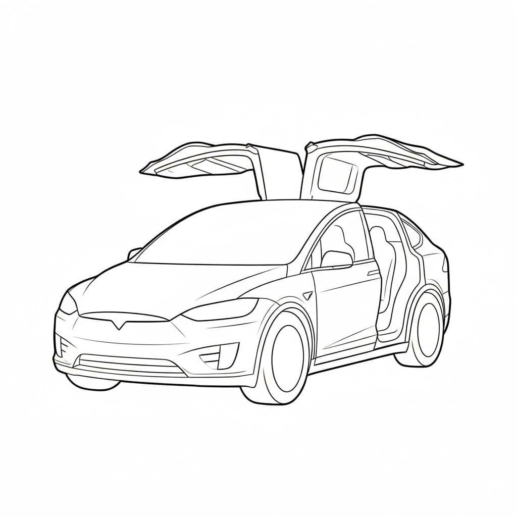 Tesla Model X fargelegging
