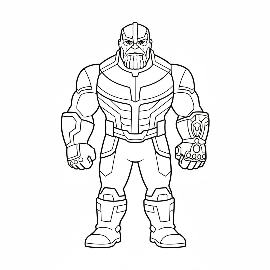 Thanos Enkel fargelegging