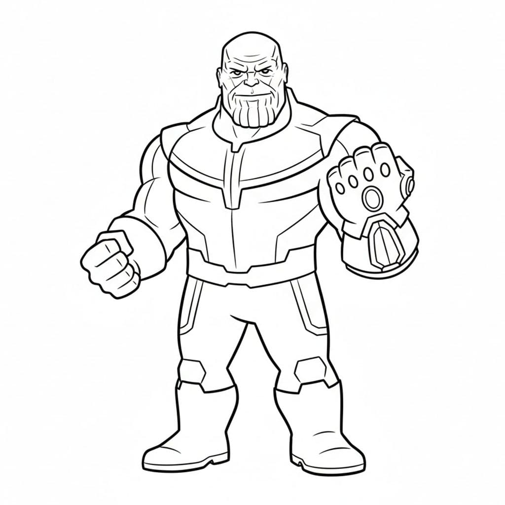 Thanos heltepositur fargelegging