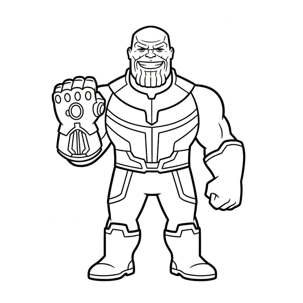 Thanos i hanske fargelegging