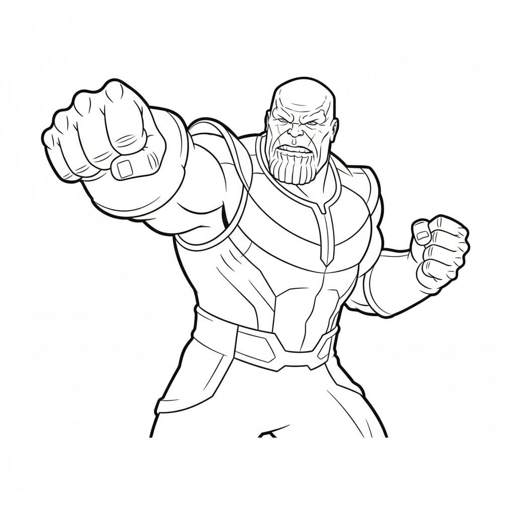 Thanos kraftangrep fargelegging