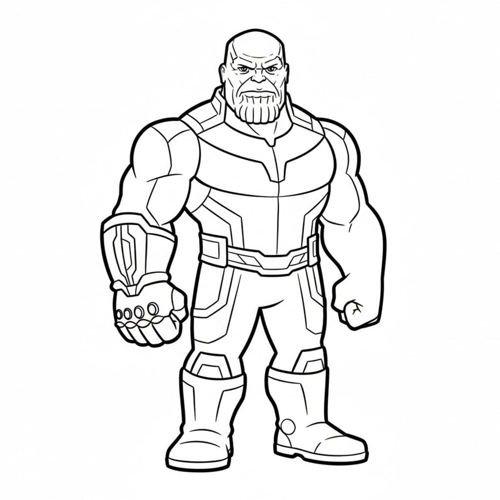 Thanos nøytral fargelegging