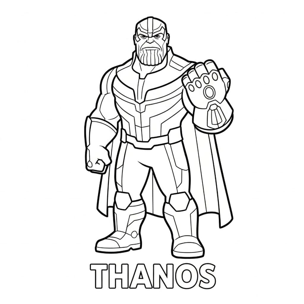 Thanos stående fargelegging