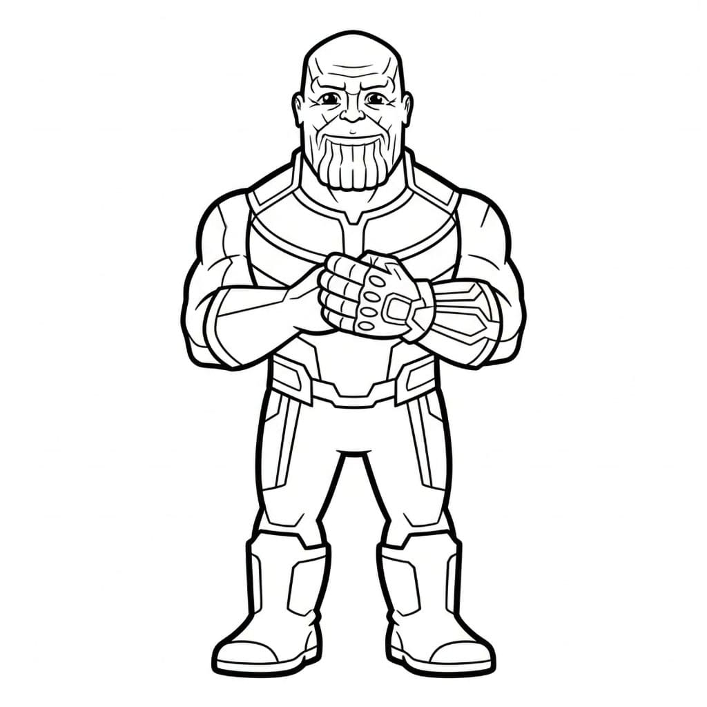 Thanos står stille fargelegging