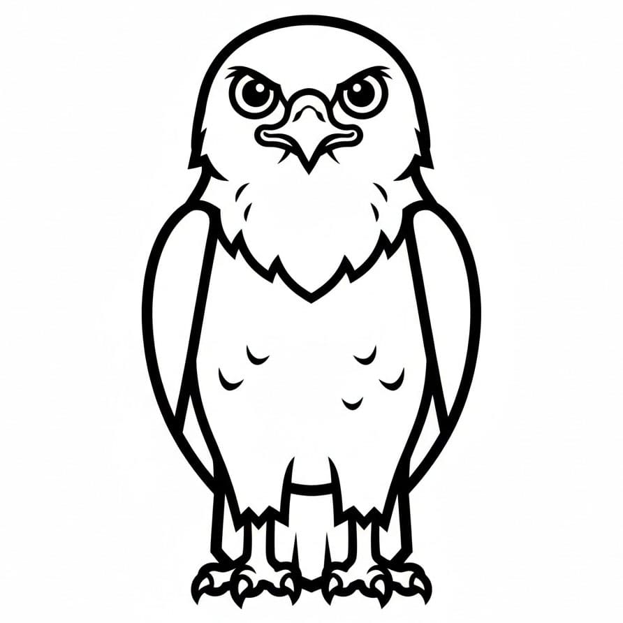 Våken hauk fargelegging