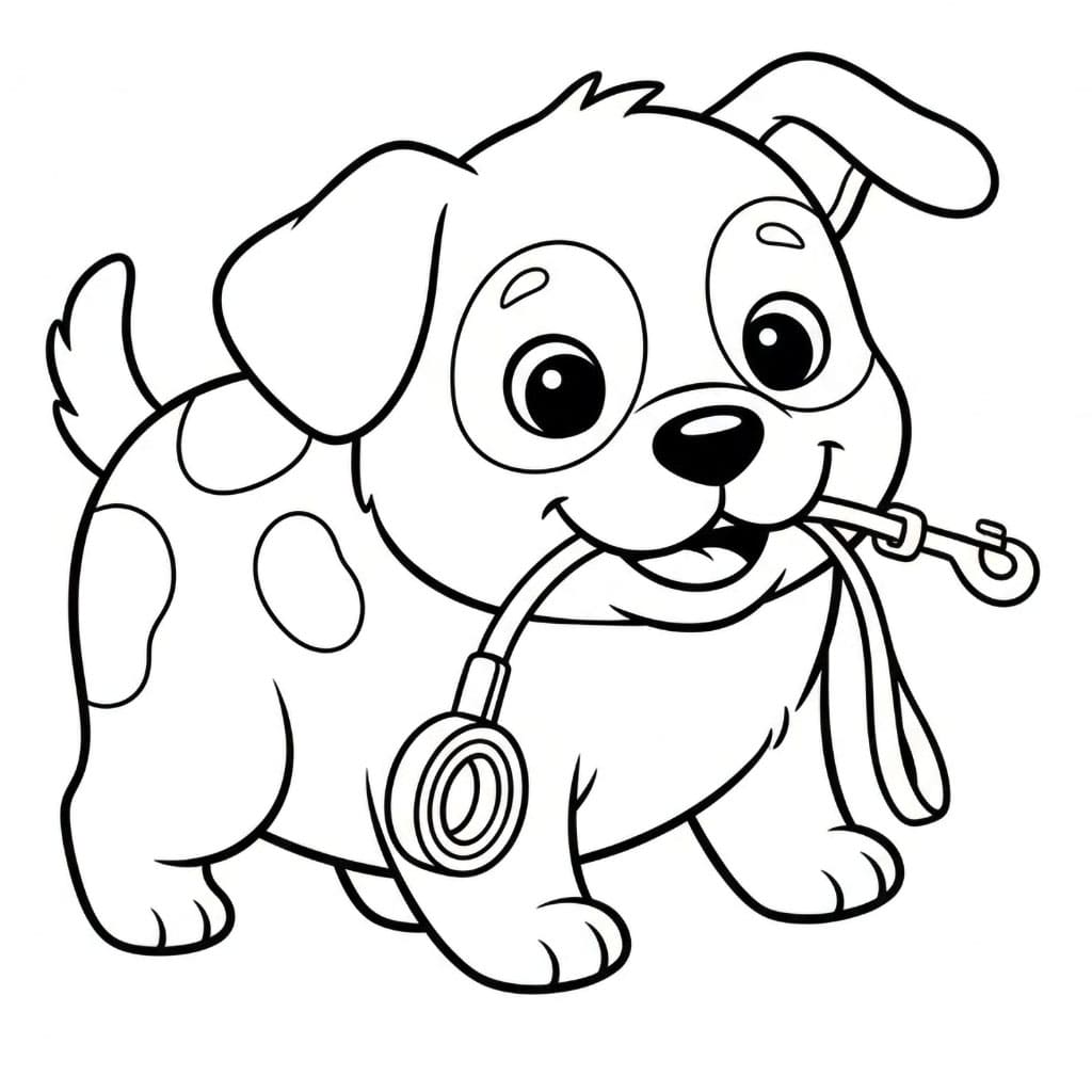 Valp med bånd fargelegging