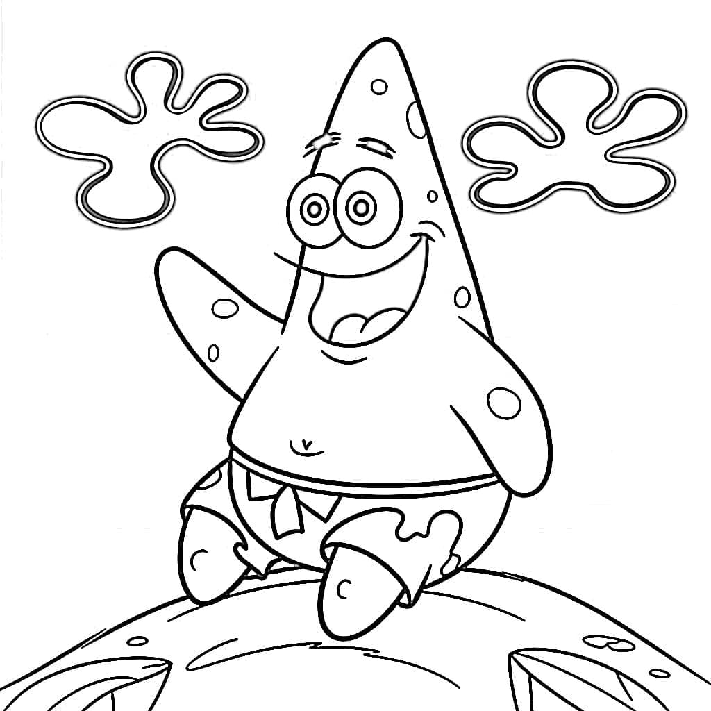 Vennlige Patrick Stjerne fargelegging