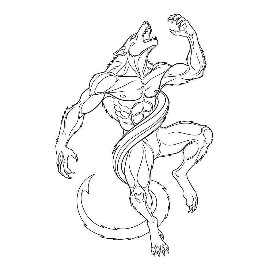 Vridende Varulv fargelegging