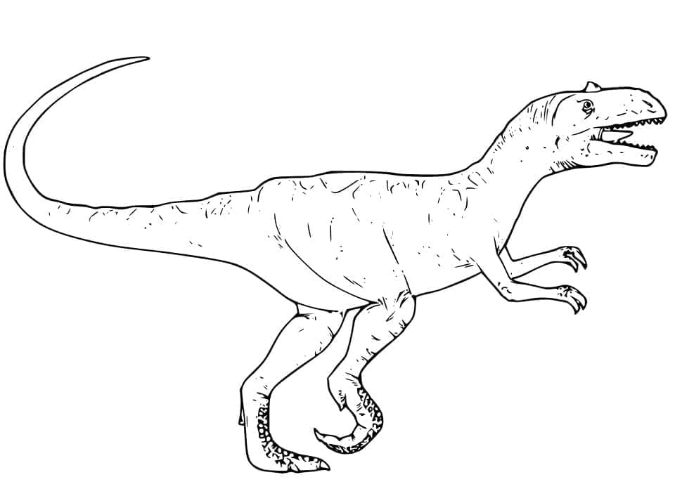 Allosaurus bilde fargelegging