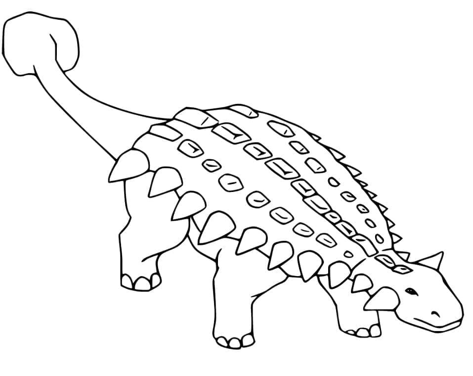 Ankylosaurus Enkel fargelegging