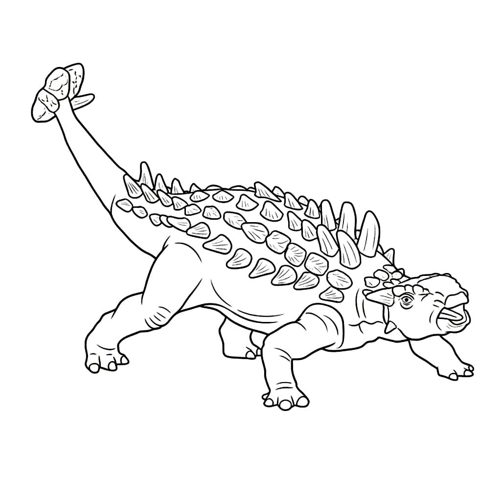Ankylosaurus Raksasa fargelegging