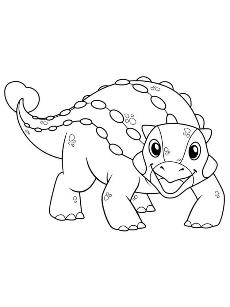 Ankylosaurus Fargelegging