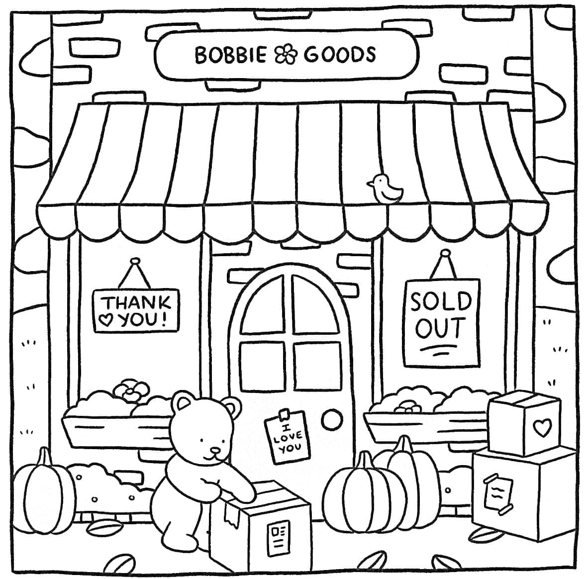 Bobbie Goods butikk fargelegging