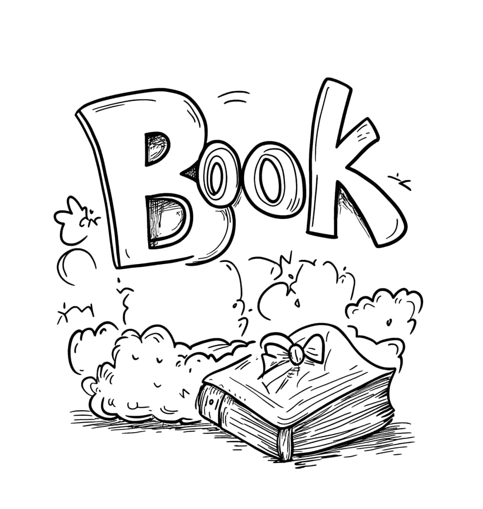 Bokstavbok og bok fargelegging