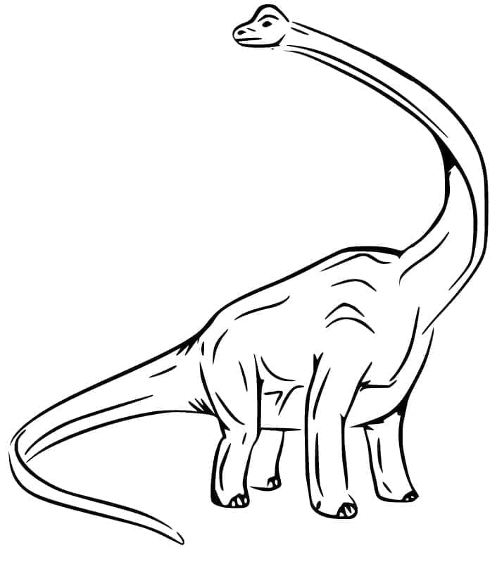 Brachiosaurus bilde fargelegging