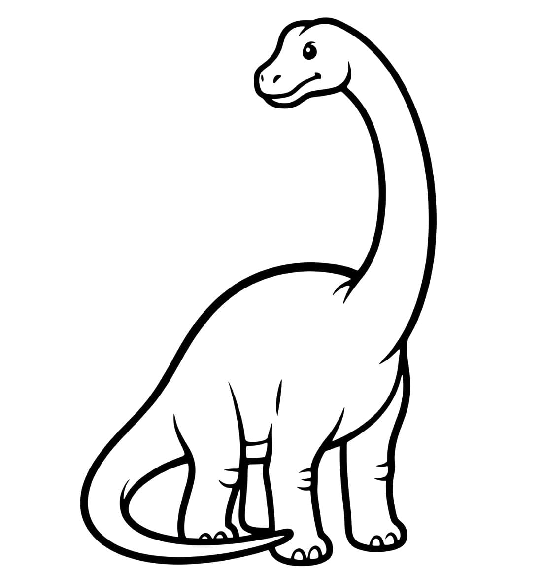 Brachiosaurus omriss fargelegging