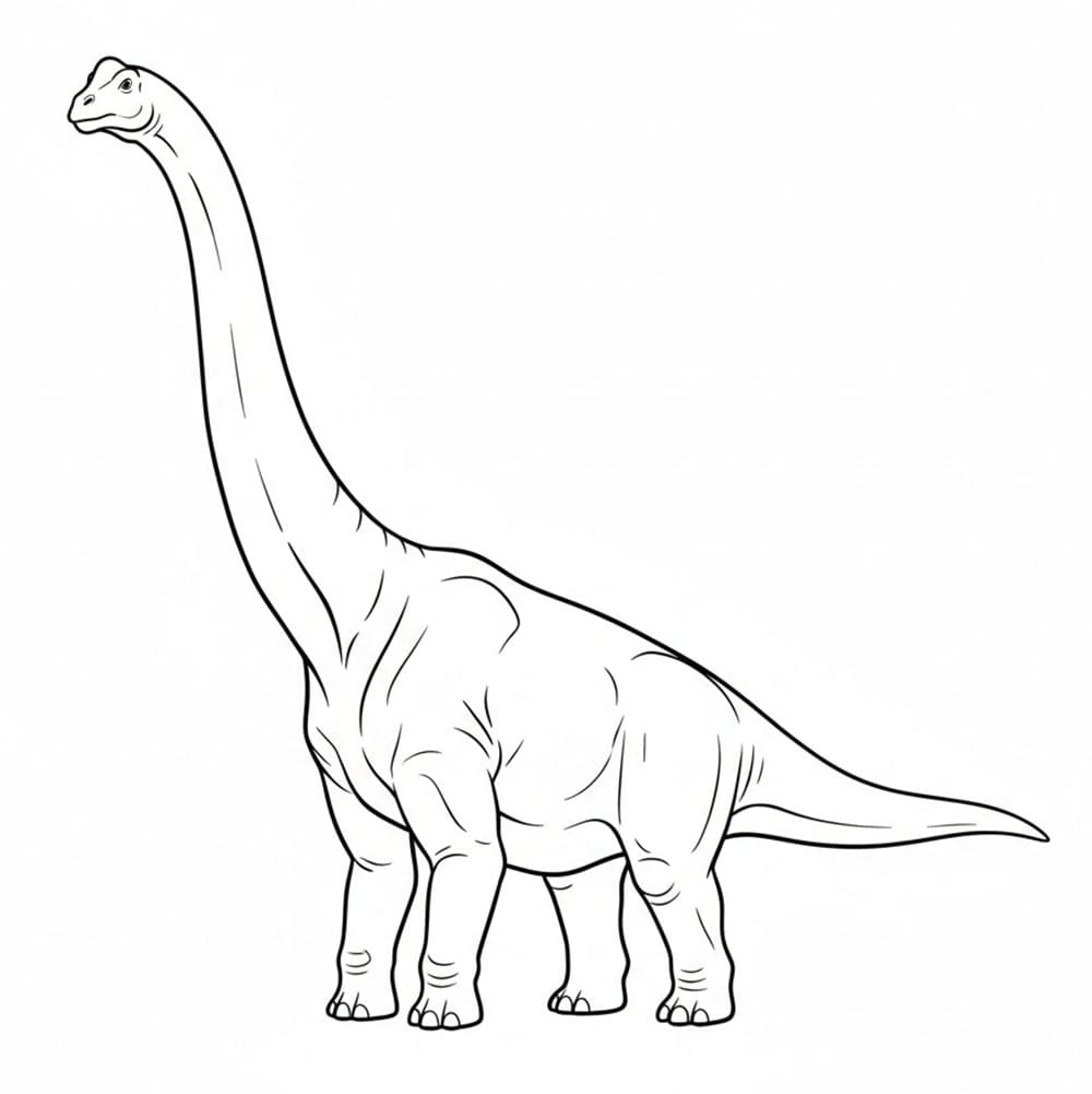 Brachiosaurus Fargelegging
