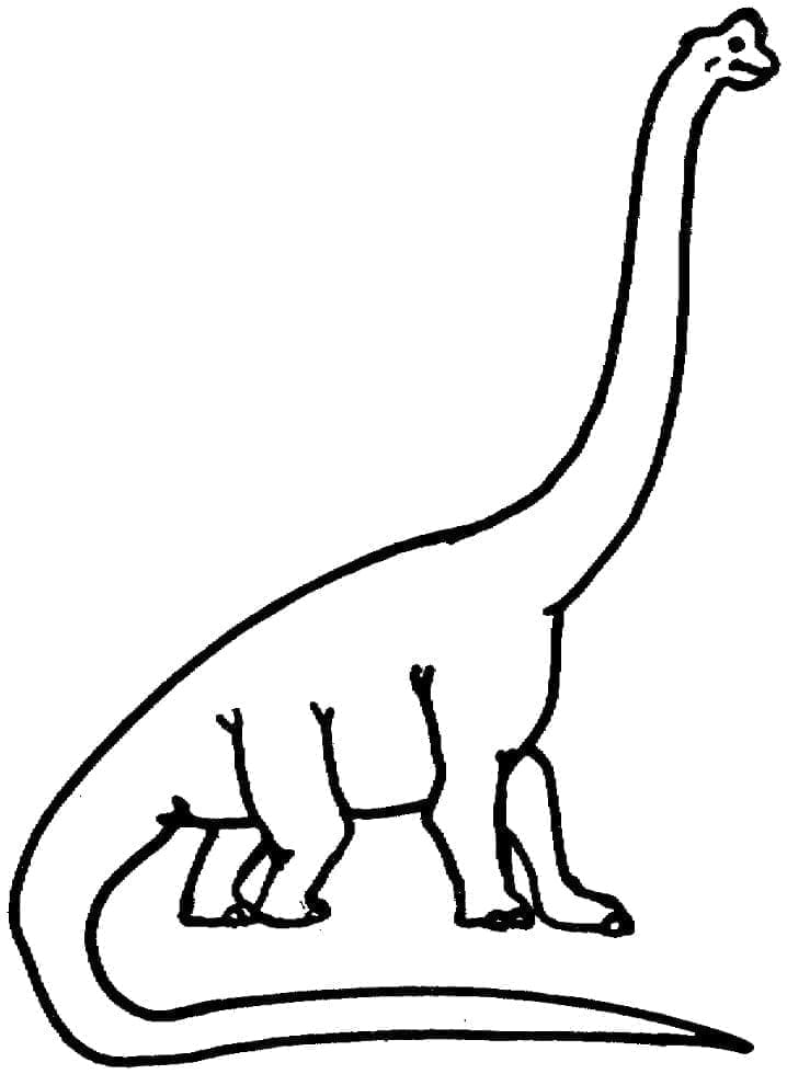Enkel Brachiosaurus fargelegging